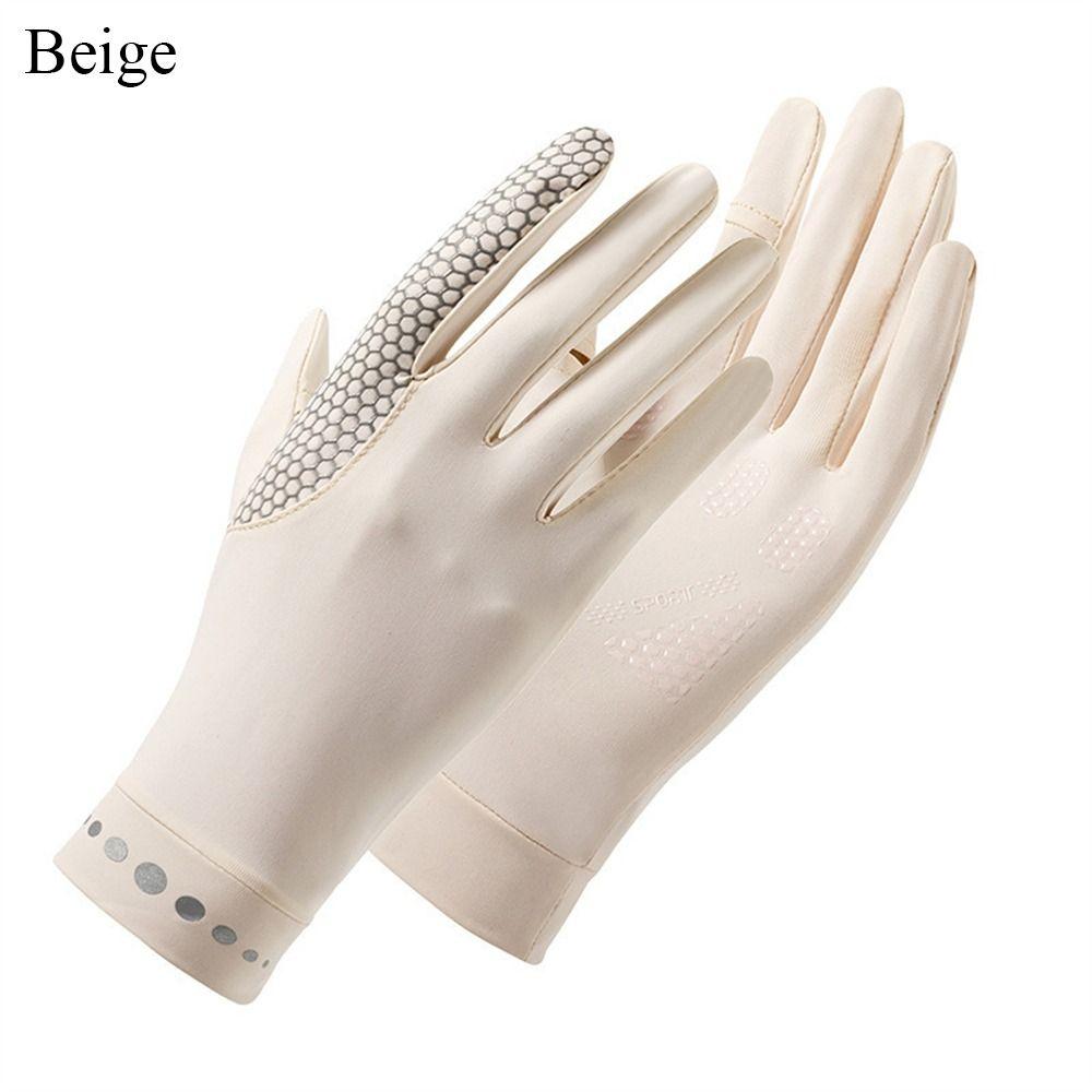 Thin Sunscreen Gloves Elastic Cycling Driving Gloves Fashion Sun Protection Gloves  Running Sports