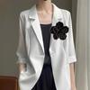 Badge Large Flower Camellia Brooch Korean Style Rhinestones Brooch Suit Collar Pin  Decoration
