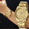 WWOOR Herrenuhr Top-Marke Luxus Mode Gold Edelstahl Lässig Quarz Einfach Wasserdicht Armbanduhren Relogio Masculino