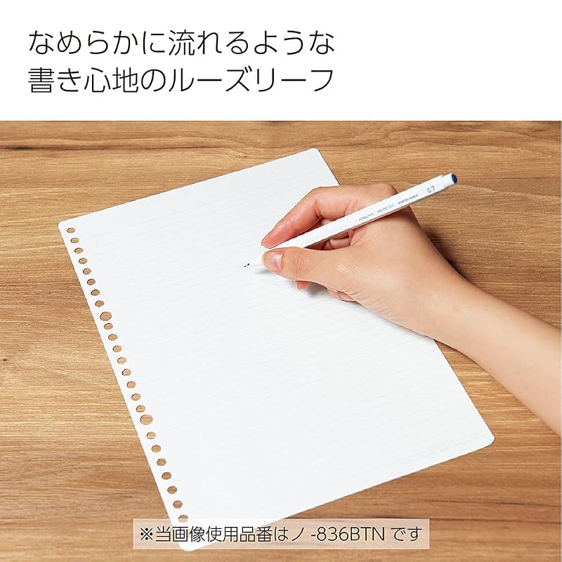 KOKUYO Campus Loose-Leaf Paper, Smooth Writing, Dotted Ruled Lines, B5 Size, B-ruled, 100 Sheets, No-836BTN