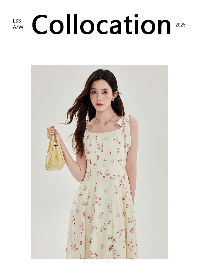 Women's Summer Pink Mori Style Sleeveless Long Camisole Dress - Fairy Beach Vacation