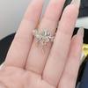 Flowers Are Like Brocade~ Medieval Vintage Hollow Zircon Flower Row Ring Opening Ring Enamel Light Luxury Noble Diamond