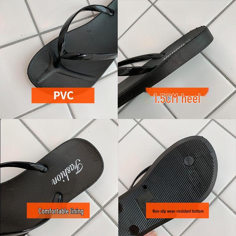 Trendy Summer Beach Flip-Flops: Couples' Non-Slip Bathroom and Sand Slippers