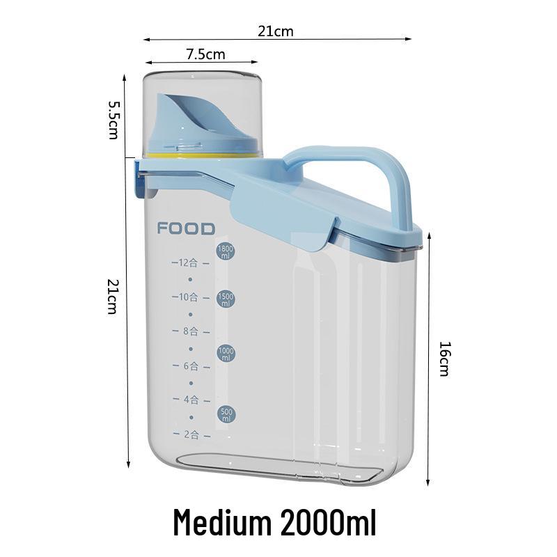 Airtight Pet Food Storage Bucket for Cats & Dogs - Moisture-Proof, Freeze-Dried and Snack Storage Container.