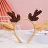 Face Cloth Female Christmas Korean Style Head Hoop Antler Headband Hair Accessories Women Hair Band