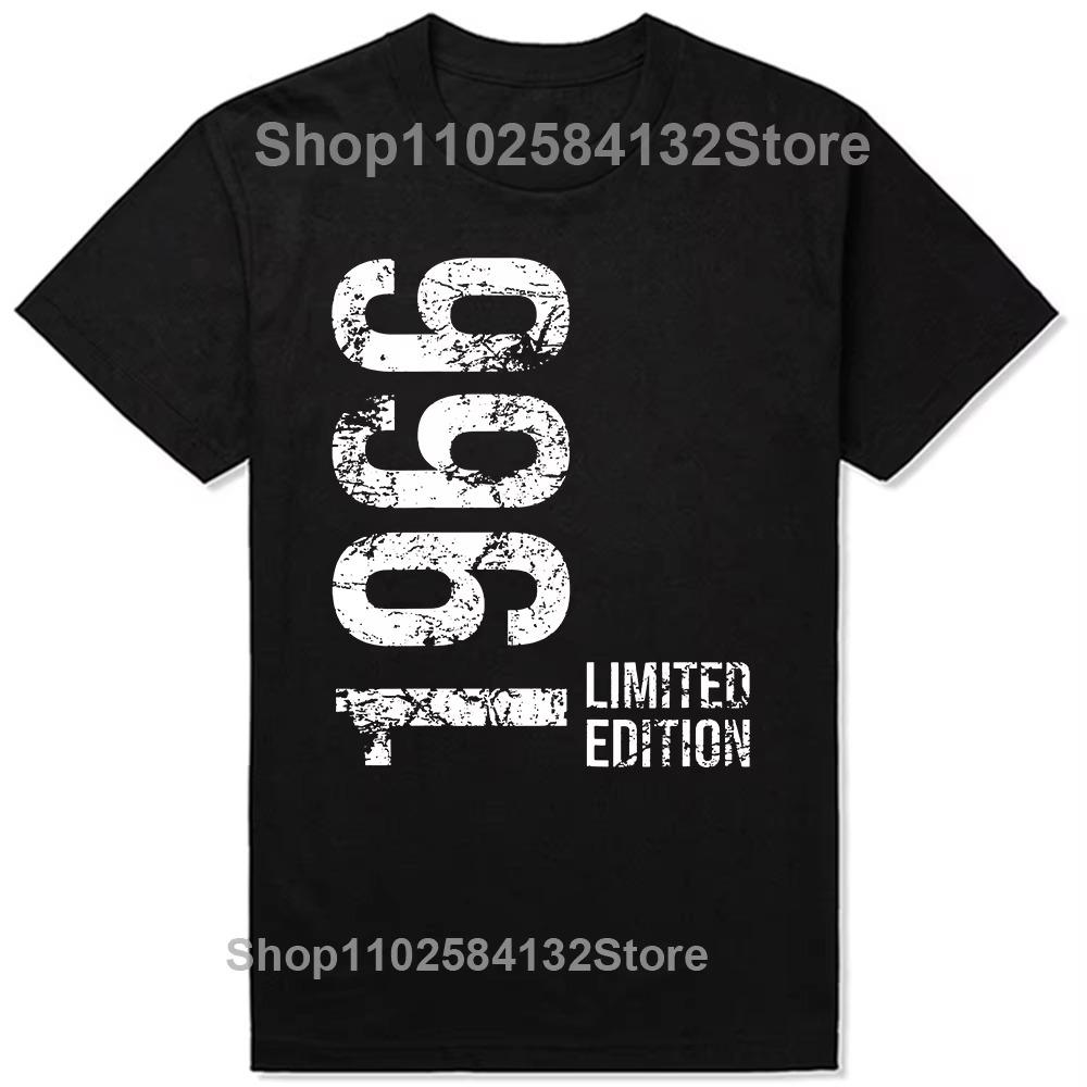 

58th Birthday 58 Years Man Woman Retro Vintage 1966 Gift T Shirts Summer Father Mother Husband Streetwear T-shirt XXXXXL чёрный