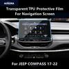 For JEEP COMPASS 17-22 Dashboard,Navigation Screen Transparent TPU Protective Film Anti-scratch Repair Accessories Refit