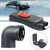 Elbow Duct Connector 60/75mm L-Shape Car Diesel Air Parking Heater Ducting Pipe Outlet Connector for Eberspaecher for Webasto
