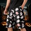 Men's Halloween Cargo Shorts Multi-Pocket Drawstring Casual Workout Shorts