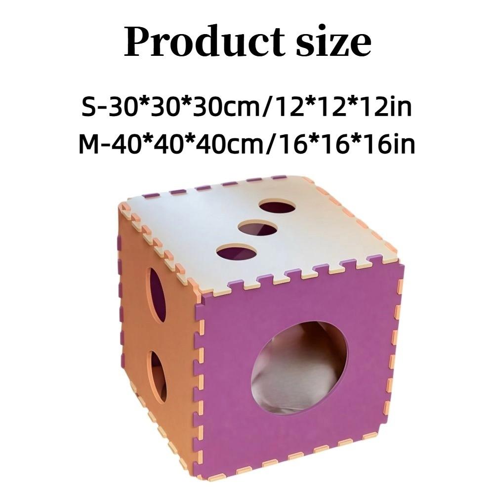 Scratch-resistant Cube Cat Houses DIY Cat Scratching Post Unique Cat Bed  Cat Furniture