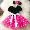 Minnie Mouse Princess Toddler Dress With Cotton Blend Fabric For Girls