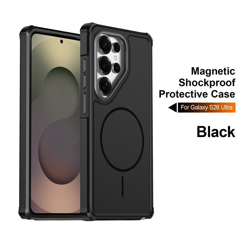 Armor For MagSafe Phone Case For For Samsung Galaxy S26 Ultra S25 S24 Plus S23 FE A17 A07 A36 A56 A37 Shockproof Magnetic Cover