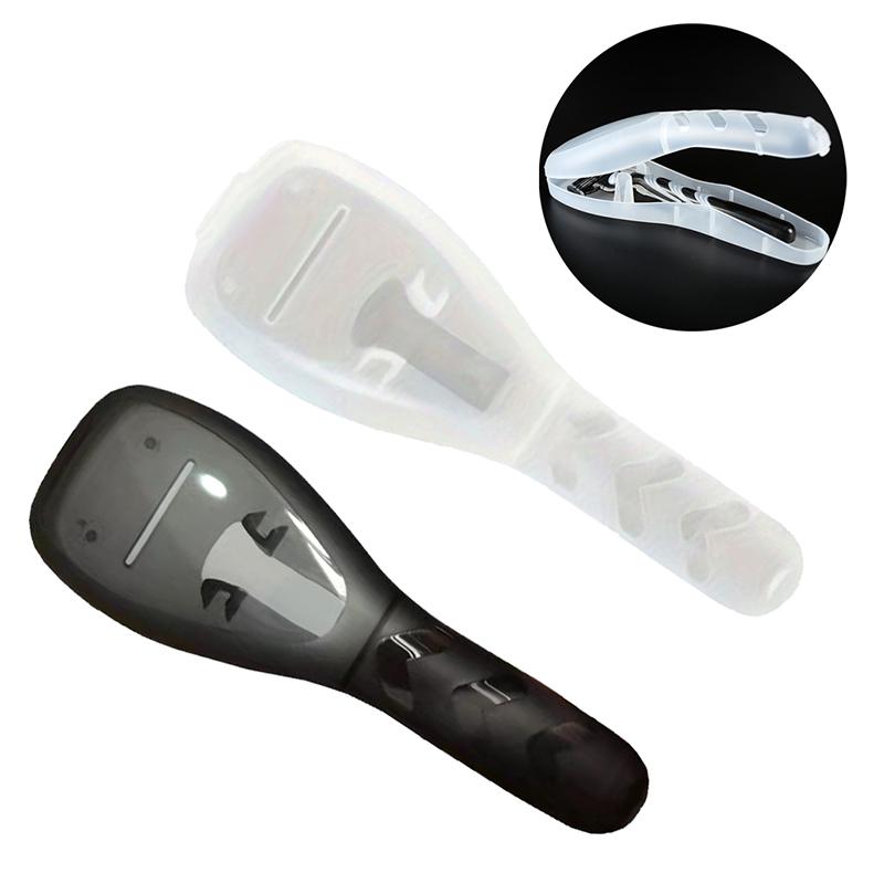 1/2/4 stk Oppbevaringsboks for barberhøvel Gjennomsiktig Plast Barberhøvelboks Bladholder Bærbar Reise Barberhøvel Etui Menns Barberhøvelboks Beholdere