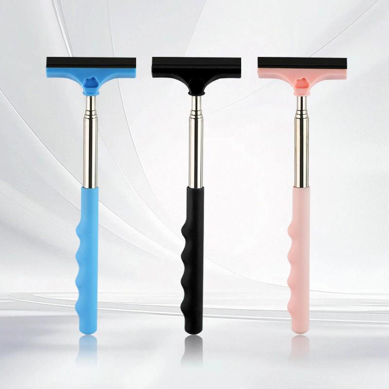 Car Rearview Mirror Wiper, Telescopic Squeegee For Auto Glass, Portable Water Cleaner Rod, Mini Automotive Cleaning Tool