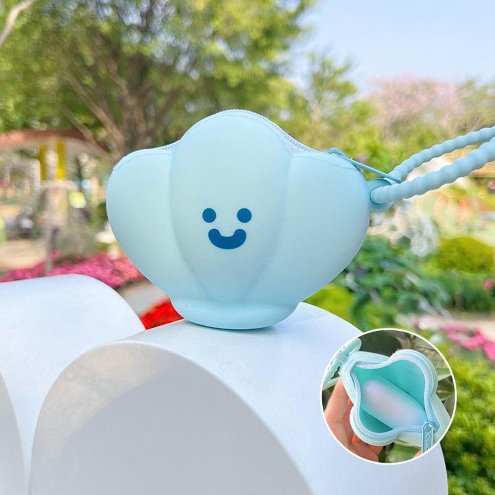 

Silicone Earphone Storage Bag Waterproof Cartoon Shell Bee Silicone Coin Purse Wear-resistant Ultra Light Earphone Cover