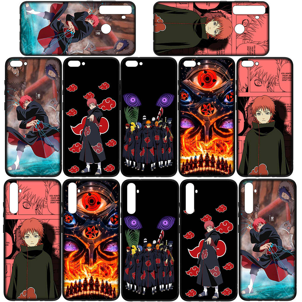 Case for iPhone 17 15 16 Plus Xiaomi Poco X7 X6 F8 F7 M8 C85 C75 C71 Redmi Note 14 12 11 13 Pro Max A4 14C 13C 15C Narutos Sasori Anime Akatsuki Cover