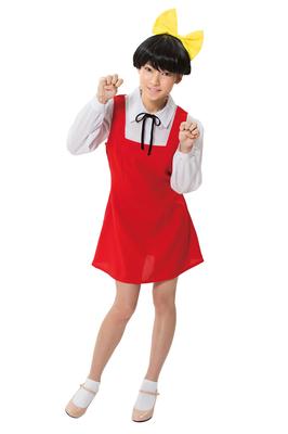 Clearstone Gegege No Kitaro Official Halloween Cosplay Cat Girl Costume for Red Women,