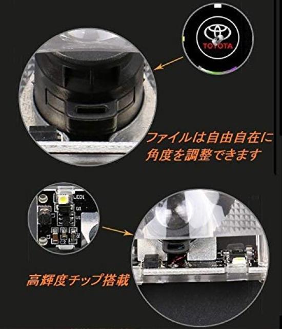 Car Door Courtesy Logo 18 Series 200 Series Crown 200 Series 210 Series Toyota Door Welcome Courtesy LED Laser Toyota Universal Logo LED Logo Toyota
