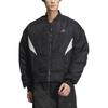 adidas Fustl Padded Jacket Fashion Full Zip Striped Long Sleeve Jacket Men Jackets Black JI8755