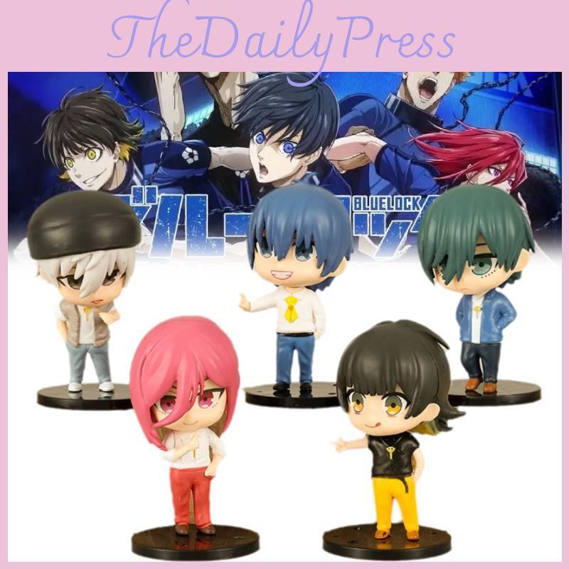 Exquisite 6 Piece Blue Prison Pvc Figurines Set Perfect For Anime Enthusiasts