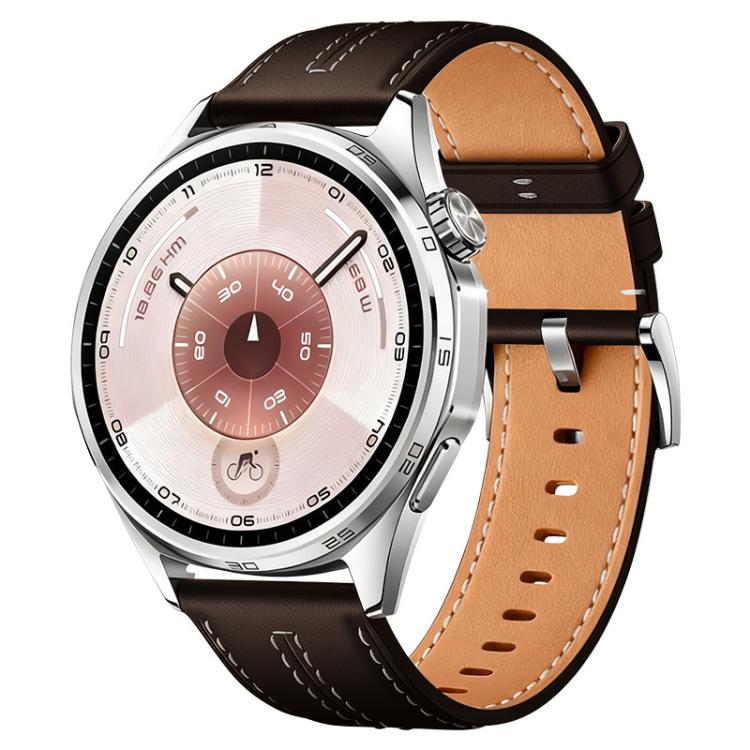 Composite‑Cowhide‑Texture Vegan‑Leather Replacement Watch‑Band Strap For Huawei Watch GT 6 41mm