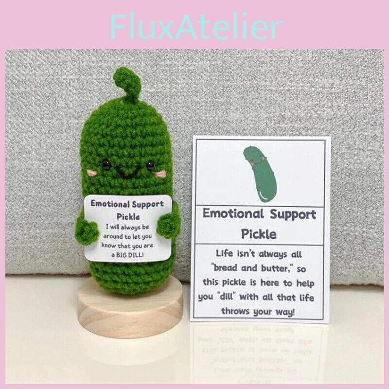 Handmade Crocheted Funny Cucumber And Potato Woolen Expression Gift Set