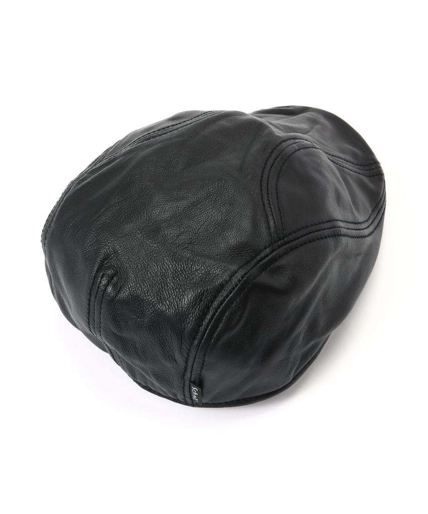 Schott Leather Hunting F Cap, Men's 010, Black, 782-5974007