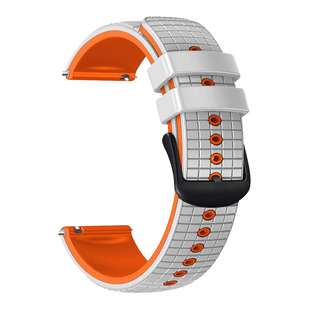 

For Huami Amazfit GTS4 Mini/GTS3/GTS2 2E Watch Strap 20mm Grids Texture Silicone Watch Band Dark Blue/Black