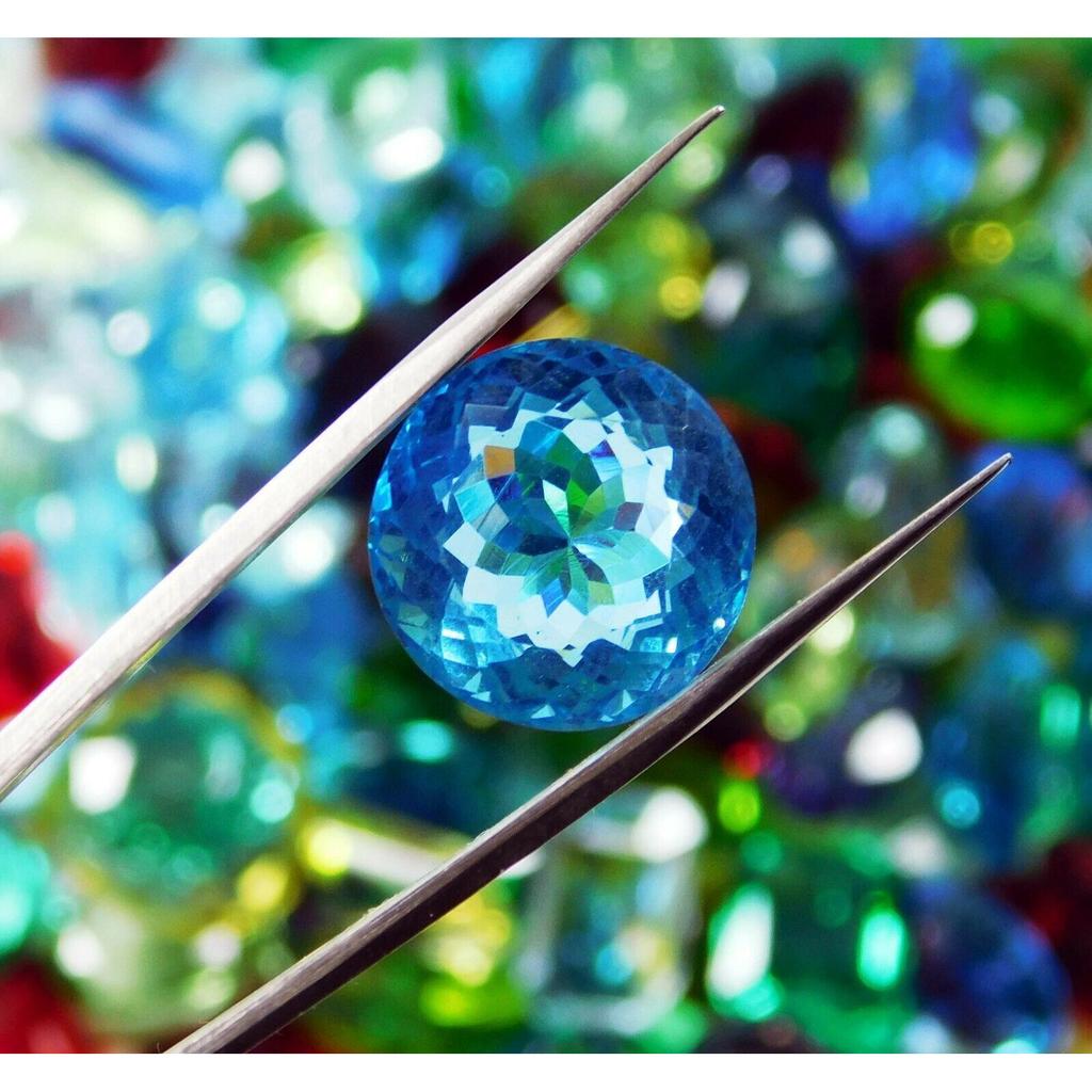500 Ct Lab-Created Topaz  Loose Gemstone CERTIFIED Mix Color & Shape Lot
