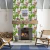 Flamingo Peel And Stick Wallpaper Big Green Leaf & Butterfly Removable Self-Adhesive Living Room Decor