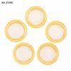 (YY)5Pcs 1/12 Dollhouse Miniature Accessories Plates Dishes Toy for Children Dollhouse Kitchen Decoration Kids Pretend Play Toys