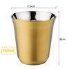 Set of 2 Stainless Steel Espresso 160ml for or Whiskey Cups, Double-Walled Insulated, Capacity, Coffee, Sake,