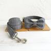 MUTTCO Dog Collar & Leash Set with Bowtie - Pet Accessories UDC-001