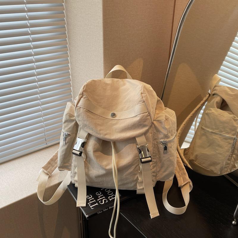 Sports and Leisure Backpack Bag Women's New Niche Design Versatile Student Backpack Going Out Travel Bag