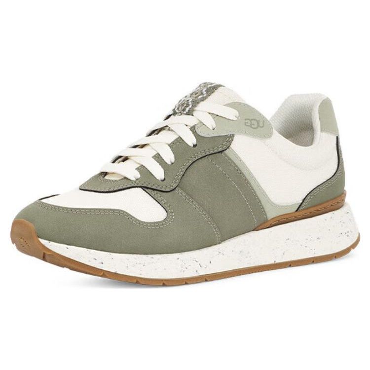 UGG Comfortable Lightweight Flat Lace-Up Low-Top Sports Casual Shoes Women sneaker Moss-Green 1136855-MSG