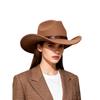 Big Eaves Western Cowboy Hat European and American Style British Retro Versatile Jazz Hat Men's and Women's Top Hat