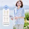 Pasite New Chinese Style Chiffon Top & Casual Pants Set for Moms