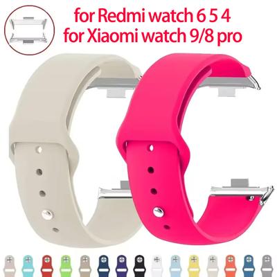 Silikonband für xiaomi Redmi Watch 6 5 4 Armband Zubehör Sport Ersatz-Armband für Xiaomi Band 8/9 pro Bänder