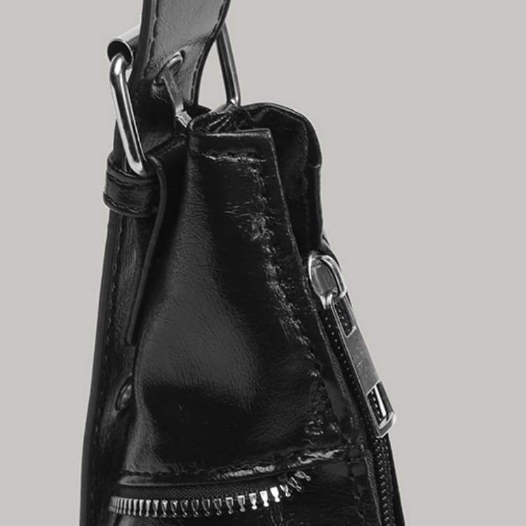 Жіноча вінтажна сумка-круасан Сумка-локомотив