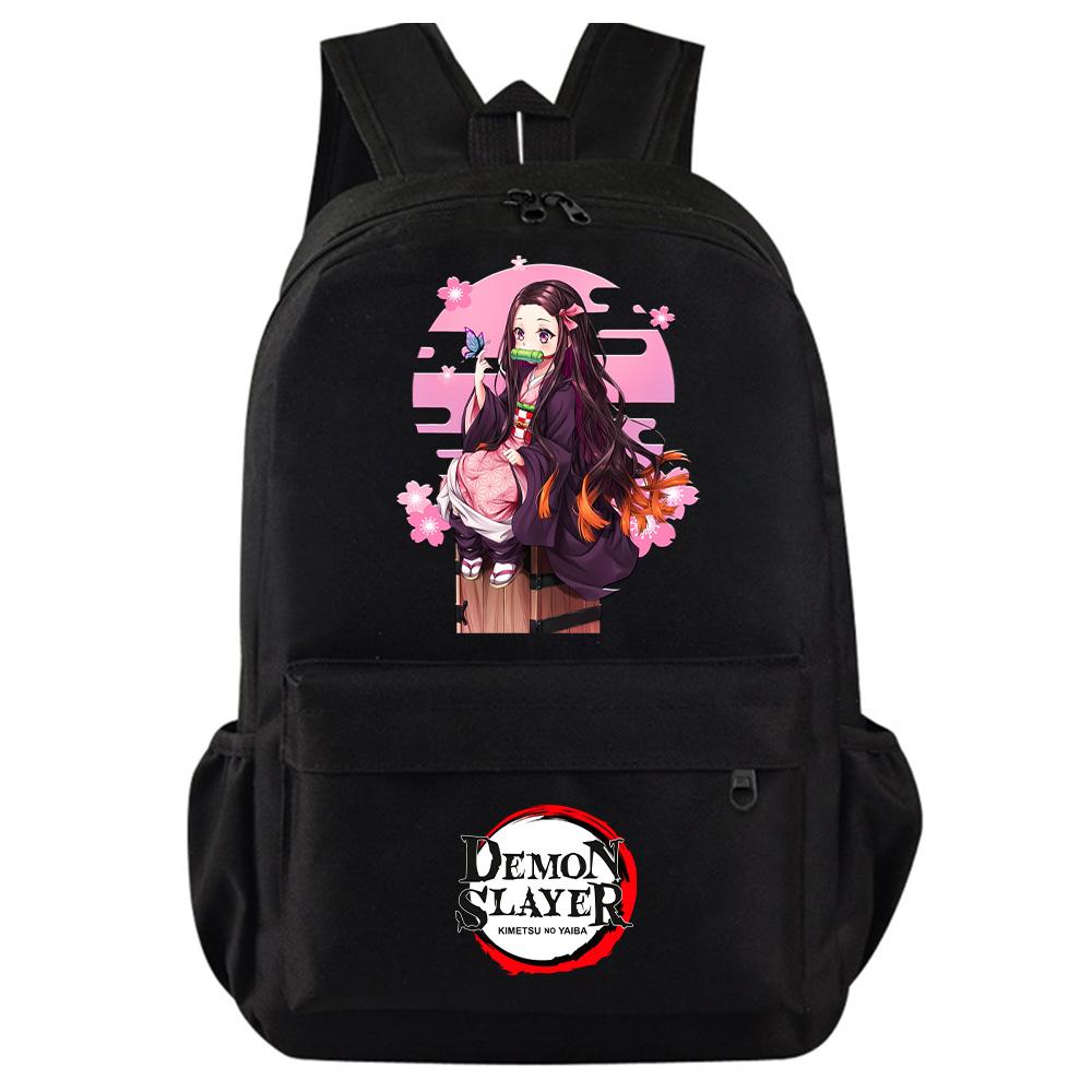 Anime Κινούμενο Σχέδιο Demon Slayer Εκτυπωμένο Σακίδιο Πλάτης Φοιτητική Πολύχρωμη Σχολική Τσάντα Μεγάλης Χωρητικότητας Αδιάβροχη Ταξιδιωτική Τσάντα Mochila Δώρο