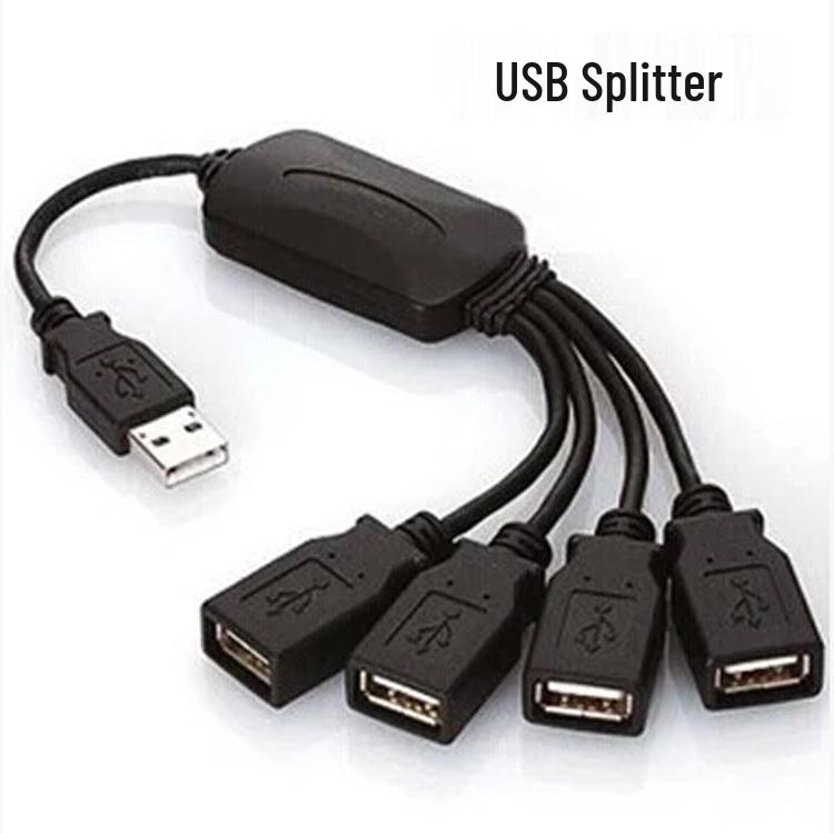 USB 2.0 Hub 1-to-4 Multi-Port High-Speed Converter
