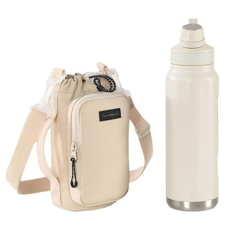 2025 NEW Portable Water Bottle Bag With Adjustable Shoulder Strap Thermal Vacuum Mug Cup Sleeve Cup Insulated Protective Cover