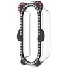 Diamond PC Protective Case Cute Bear Anti-Scratch Decorative Watch Bumper Hollow Bling Cover Shell for Xiaomi Band 10
