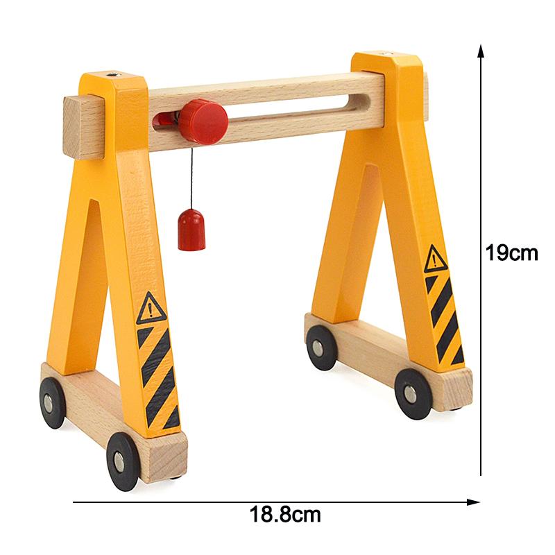 Wooden Train Track Racing Railway Street Sign Toys Bridge Track Accessories Fit Biro Wood Tracks Creative Toys For Children Gift