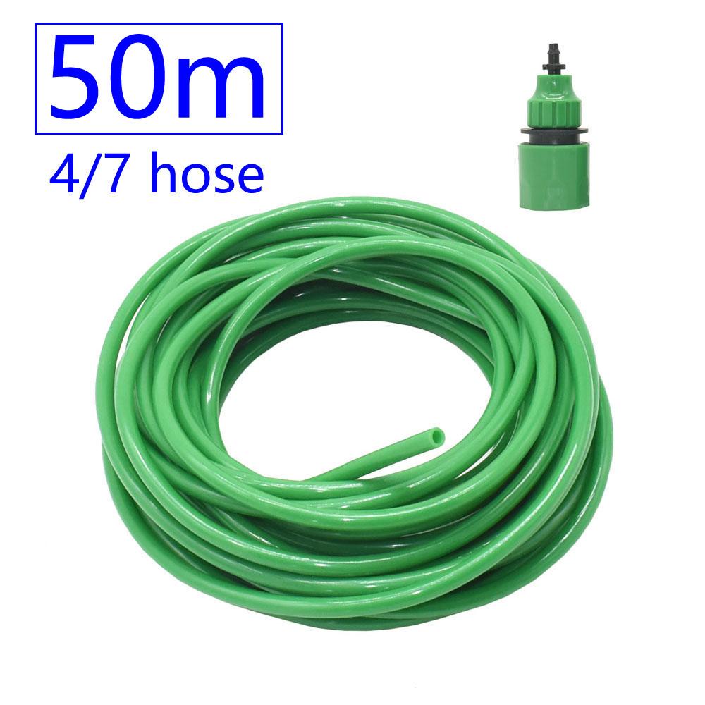 50-10m Green 4/7 3/8" Garden Irrigation Hose Watering 1/4" 8/11 Flexible Water Pipe 4mm 8mm Watering Pipe