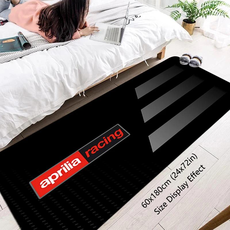 

VIKAMA Aprilia Racing Floor Rug Non-Slip Water Absorbent Mat For Garage Hallway Entryway Bedside Door Carpet 50cm x 80cm