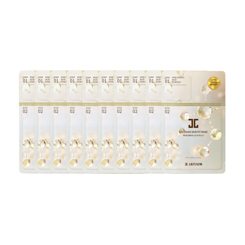 

Маска JayJun Collagen Skin Fit Mask (2 ШАГА / 10 ШТ.) # 10 Sheets