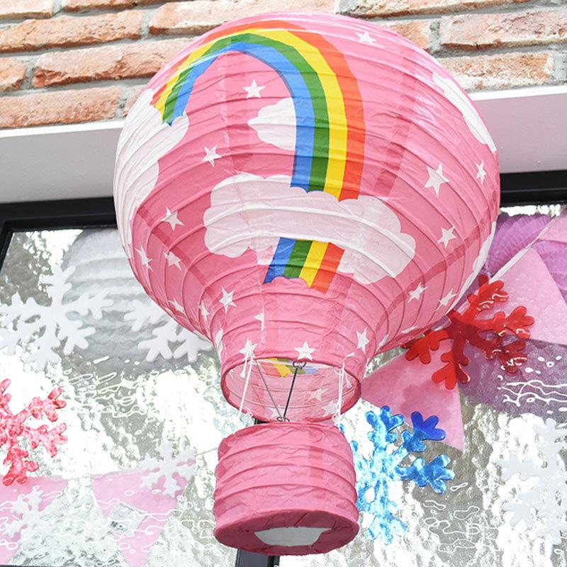Hot Air Balloon Pendant Paper Lantern for Birthday and Kindergarten Decor