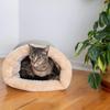 Autumn Winter Warm Pet Bed Soft Plush Cat Sleeping Bag Semi-enclosed Shell Cat Nest Washable Small Medium Pet Nest