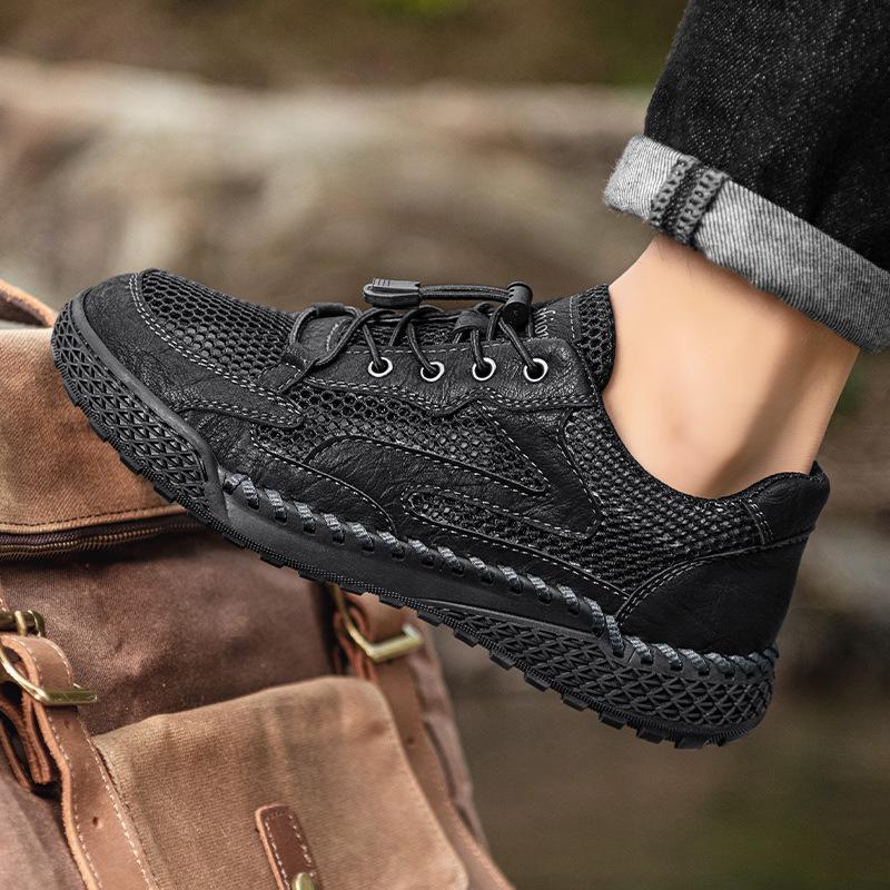Men's Summer Outdoor Hiking Non-slip Casual Shoes Sports Sandals Men's 2025 New Mesh Shoes